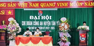 Công an Tân Yên - Bắc Giang: Thành công Đại hội điểm chi đoàn nhiệm kỳ 2022 - 2024